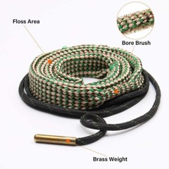 Bore Rope Gun Barrel Cleaning Snake for 30 303 308 30-06 7.62mm Rifles & Pistols