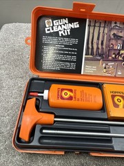 Vintage Hoppe’s No. 9 Gun Cleaning Kit Orange Box Rods Oil Solvent USA