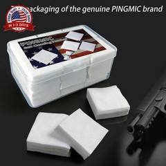 2 Inch Cotton Gun Cleaning Patches Lint-Free Multi-Caliber for Firearm Maintenan