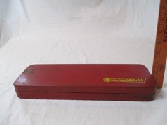Vintage Outers Gunslick Rifle Cleaning Kit No. 477 22 Cal. In Red Metal Box