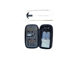 Universal Handgun Cleaning Kit 18 Piece Set Brass Components 22,.357,.38,9mm,.45