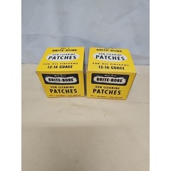 2 Box of Mill Run Brite Bore Gun Cleaning Patches No 5 NOS 12-16 GA
