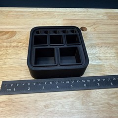 Modular Gunsmith Punch & Tool Organizer – Bench Block (5 Pocket + Punch Holder)
