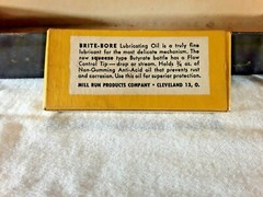 Vintage Mill Run Brite Bore Rifle Gun Cleaning Kit w/ Brite Bore Lubricating Oil