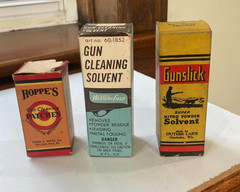 Vintage Outers Rifle Cleaning Kit – Red Metal Box w Rods & Brushes Excellent