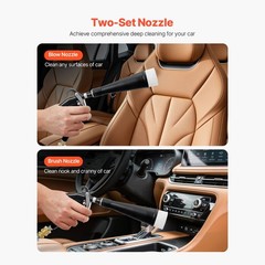 High-Pressure Car Cleaning Gun with 360° Rotating Nozzle for Quick Dirt Remova
