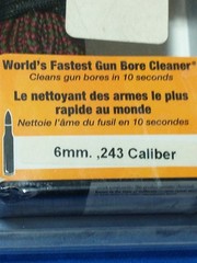 HOPPE’S BORESNAKE 6mm 243 CALIBER NOS CLEANS IN 10 SECONDS RIFLE CLEANER