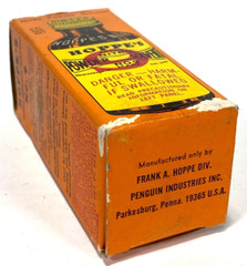 Vintage Hoppe’s No.9 Nitro Powder Solvent Bore Cleaner Empty Bottle in Box