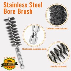 AUGHOA 6 PCS Bore Brush Set 8-19mm