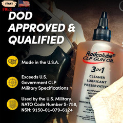 3-In-1 CLP Gun Oil, Lubricates & Preserves All Types of Firearms Military-Grade