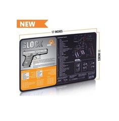 Ironclad Gun Cleaning Mat Compatible for Glock – 3mm Neoprene – 17 x 11 Inches
