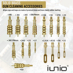 Kit limpieza armas universal con tapete, latón, estuche, rifles/pistolas