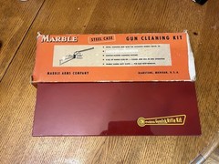 Vintage Marble Gun Cleaning Kit Steel Case No 477 Outlets Rifle Cleaning Kit