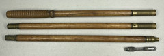 Vintage Wood & Brass 3 Piece Shotgun Cleaning Rod With Tip