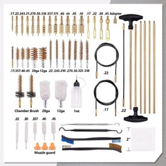 Universal Gun Cleaning Kit Rifle Pistol Shotgun All Calibers 20GA-12GA-9MM