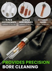 Universal Gun Cleaning Kit All Guns Portable Gun Cleaning Kits Handguns & Rifles