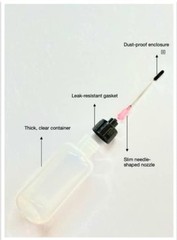 Reusable 1 OZ Oil Bottles with Leak-Proof Caps & Stainless Needle Tips – 2 Count