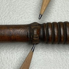 Vintage Wood & Brass 3 Piece Shotgun Cleaning Rod With Soft Tip