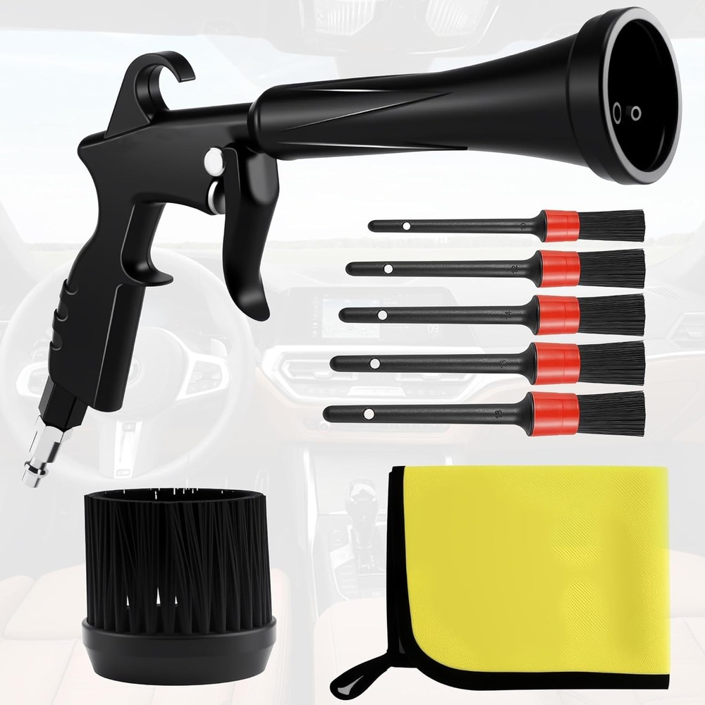 HANDY Tornado Car Cleaning Gun with Rubber Guard and Brass Adjustable Air Flow