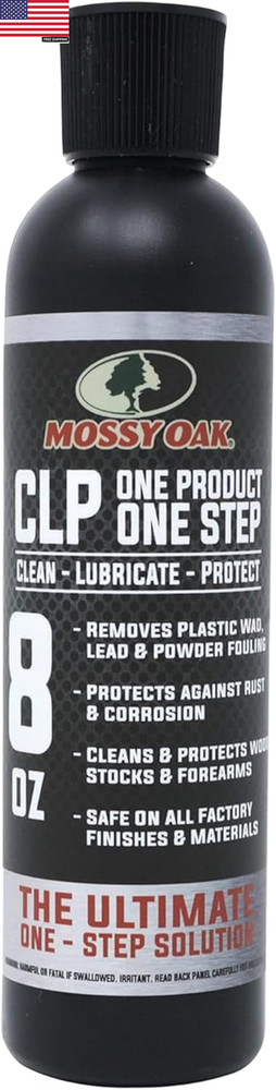Mossy Oak CLP Gun Cleaning Oil | All-In-One Cleaner, Lubricant & Protectant | On
