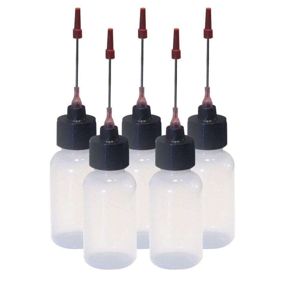 5-1 OZ bottles with stainless needle tip for All your Gun Oils …
