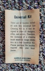 Marble’s Gun Cleaning Kit Vintage GOOD CONDITION