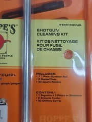 Hoppes SGOUB Shotgun 12 18 20 28 410 Cleaning Kit Universal Alum Rod Clam Pack