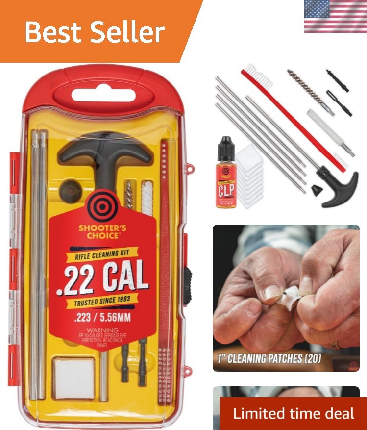 Shooter’s Choice .22 Caliber Cleaning Kit – Complete Maintenance & Organization