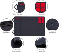 Blue Anti-slip Gun Maintenance Mat, Rubberized Repair Mat 15.9″ x 9.8″