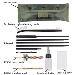 Portable Rifle Gun Cleaning Kits Cleaner Brushes for .22cal/5.56mm