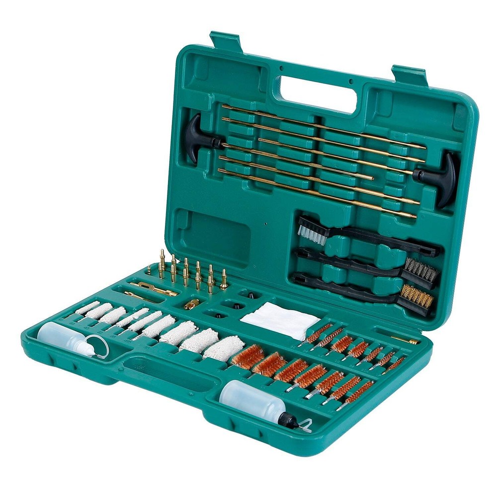 Universal Gun Cleaning Kit Gun Cleaning Brushes Mops Muff Guard w/ Carrying Case