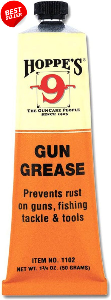 Hoppe’s No. 9 Gun Grease 1.75oz Tube Firearm Lubricant Maintenance – US