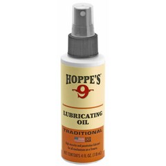 Hoppe’s No 9 4oz Liquid Lubricating Oil Bottle Firearm Cleaning and Protection