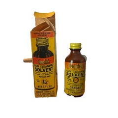 Vintage Outer’s Gunslick Gun Cleaning Solvent W/ Orig Box 1/8 Full D3