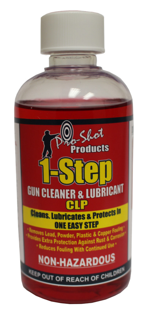 Pro-Shot 1-Step Gun Cleaner & Lubricant 8 oz Synthetic CLP Bottle