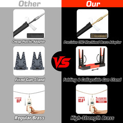 Universal Gun Cleaning Kit All Caliber w/ Stand Case Rifle Pistol CLP Wipes