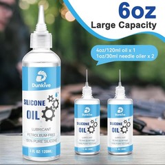 6 oz Airsoft Oil lubricating with Needle Oiler Pure Silicone Lubricant Airsoft C