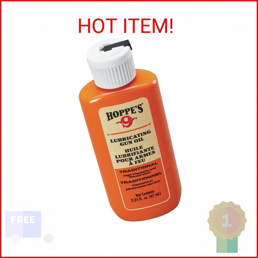 HOPPE’S No. 9 Lubricating Oil, 2.25 oz. Bottle