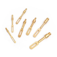 Gun Cleaning Jag Set – Solid Brass Tips for Rifle Maintenance, Storage Case Incl