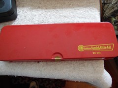 Pair of Vintage 1960s Outers Rifle Cleaning Kit, P-477, 22 Caliber in the box