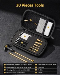 Gun Cleaning Kit for Pistols Handgun Rifle for 9mm/.22/.40/.45/.38/.357CAL Brass