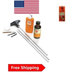 Hoppes Clamshell Cleaning Kit with Aluminum Rod for .22 to .257 Caliber Firearms