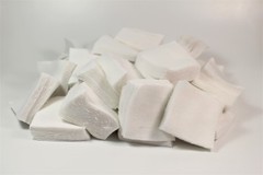 .35-.45 CALIBER/410 GA/8-9MM DRY 2″ SQUARE COTTON PATCHES QTY. 500 / EMSS2043F