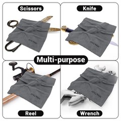 Silicon Gun Cleaning Cloth 2 Pack Lint Free Gun Cloth 12″x12″ Microfiber Gun