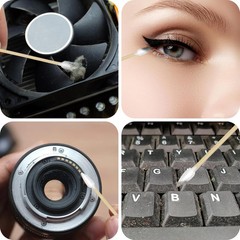 200 Pcs 6 Inch Gun Cleaning Cotton Swabs with Double Pointed Tips, Strong Bamboo