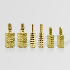 Gun Cleaning Rod Adapter Set 6 Pack 5-40 8-32 10-32 5/16-27 Thread 22 Caliber