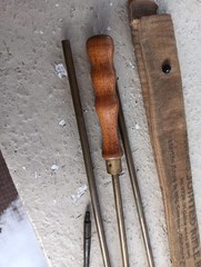 VINTAGE MARBLES JOINTED RIFLE ROD NO 9728 FITS .28 CALIBER & UP 36″ LONG