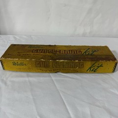 Vintage 50’s Erwin Weller Co. Gun Cleaning Kit Sioux City USA Yellow 4 Boxes