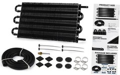 5/16″ Transmission Oil Cooler, Aluminium 6 Pass Tube & Fin Cooler Kit – 6 Row