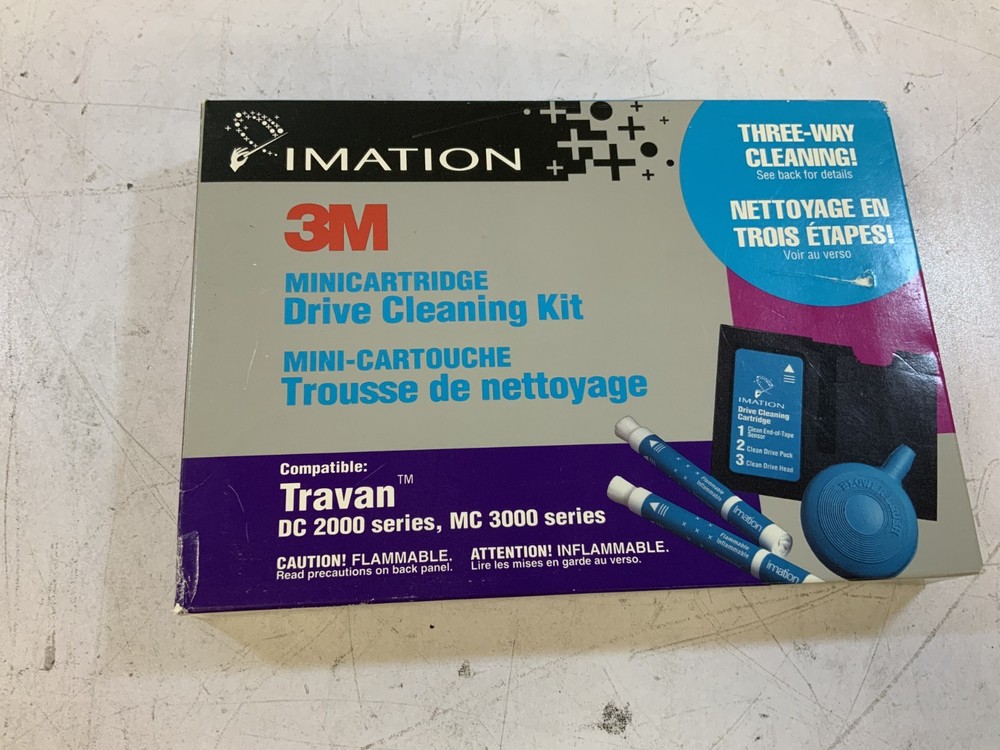 Imation-3M Travan DC 2000/MC 3000 Minicartridge Drive Cleaning Kit “L1C”
